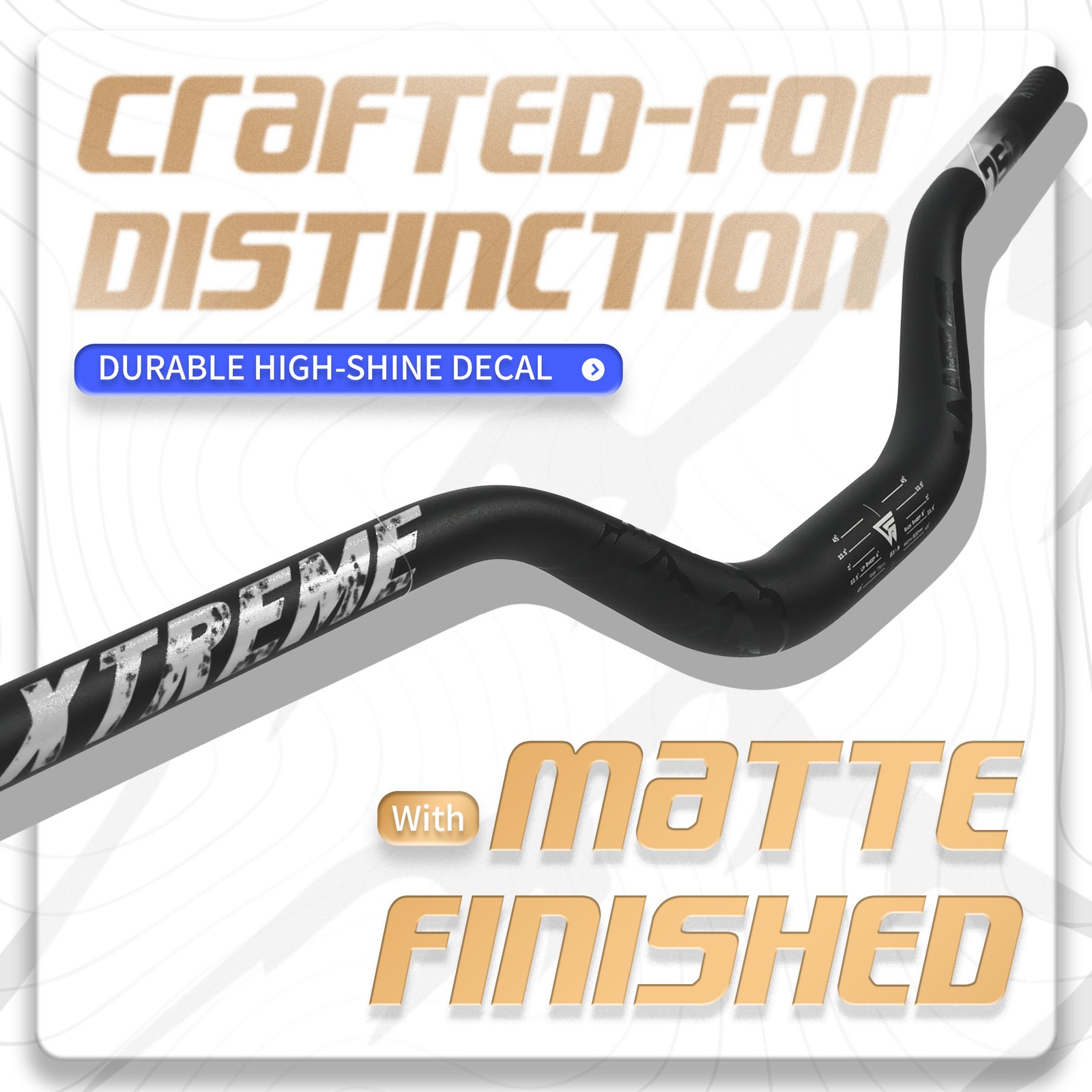 WFS Xtreme 31.8 x 800mm Handlebar 75mm Rise, Black x Silver