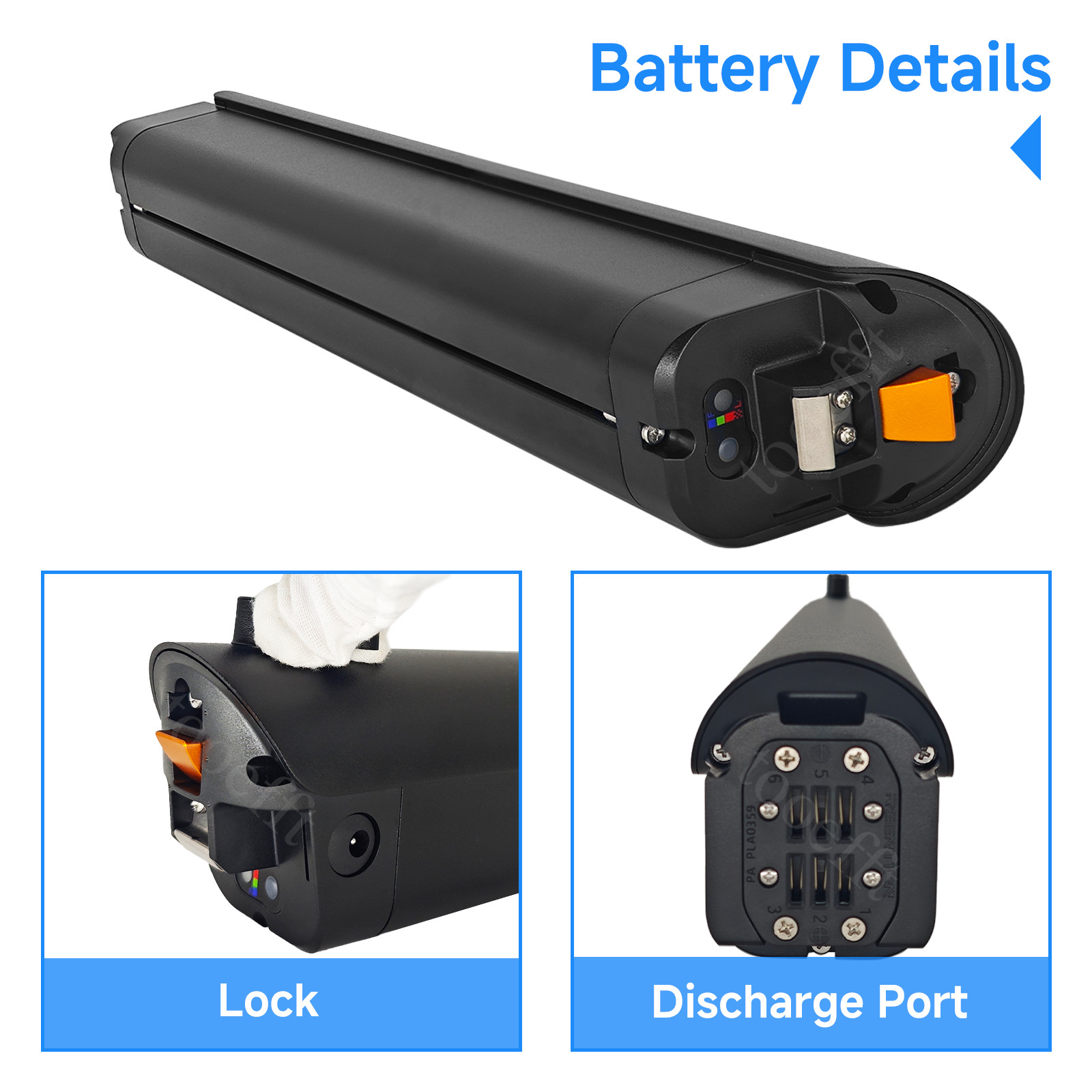 tooefft Electric Bike Battery 36V 9.6Ah 10Ah 10.5Ah for Aventon Soltera HIMO C30