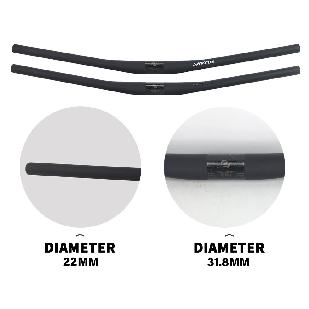 Carbon Fiber MTB Bicycle Handlebars 31.8mm 9 Degree 680/700/720/740mm
