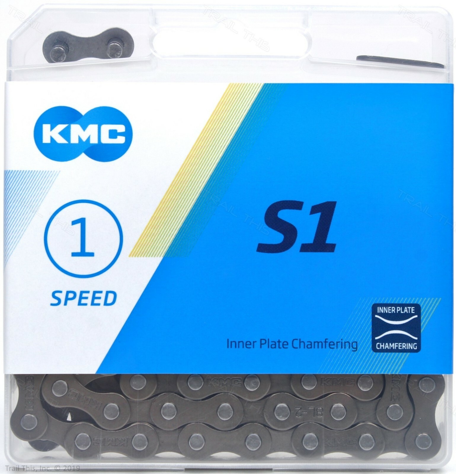 KMC S1 Bike Chain 1/2″x1/8″ 112L 8.6mm Brown Single-Speed BMX Cruiser Fixed Z410