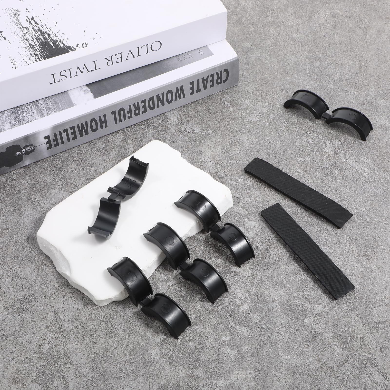 12 Pcs Black Bicycle Handlebar Rubber Gaskets 22.2-31.8mm