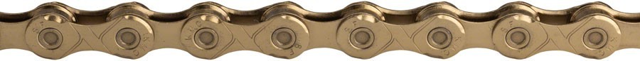 KMC X12 Gold Ti-N 12-Speed Bike Chain 126L fits SRAM or Shimano (MSRP $71)