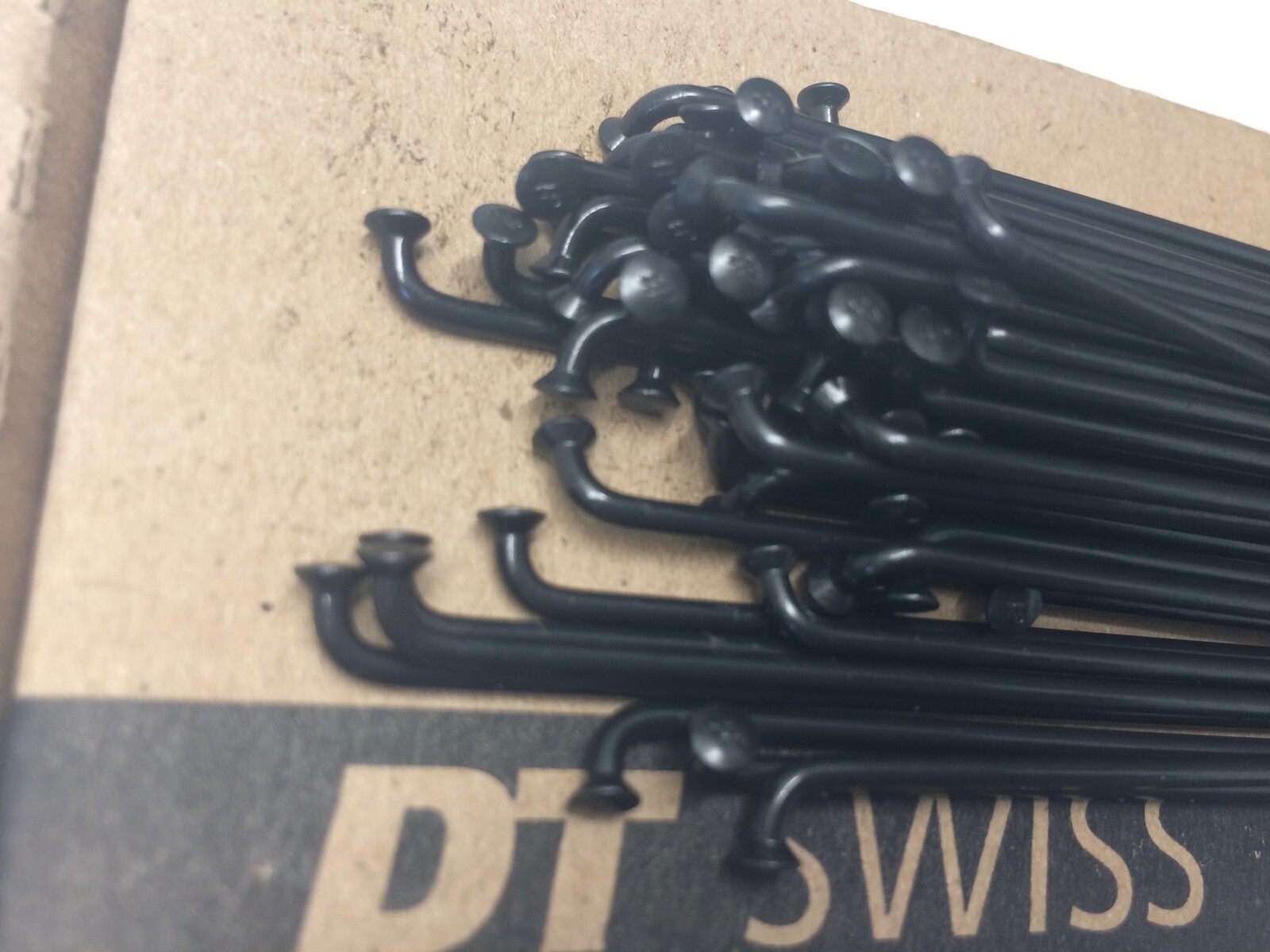 DT Swiss Spokes Black.Any Size 60mm. – 315mm.J Bend.14G , 36pc.Nipples Optional