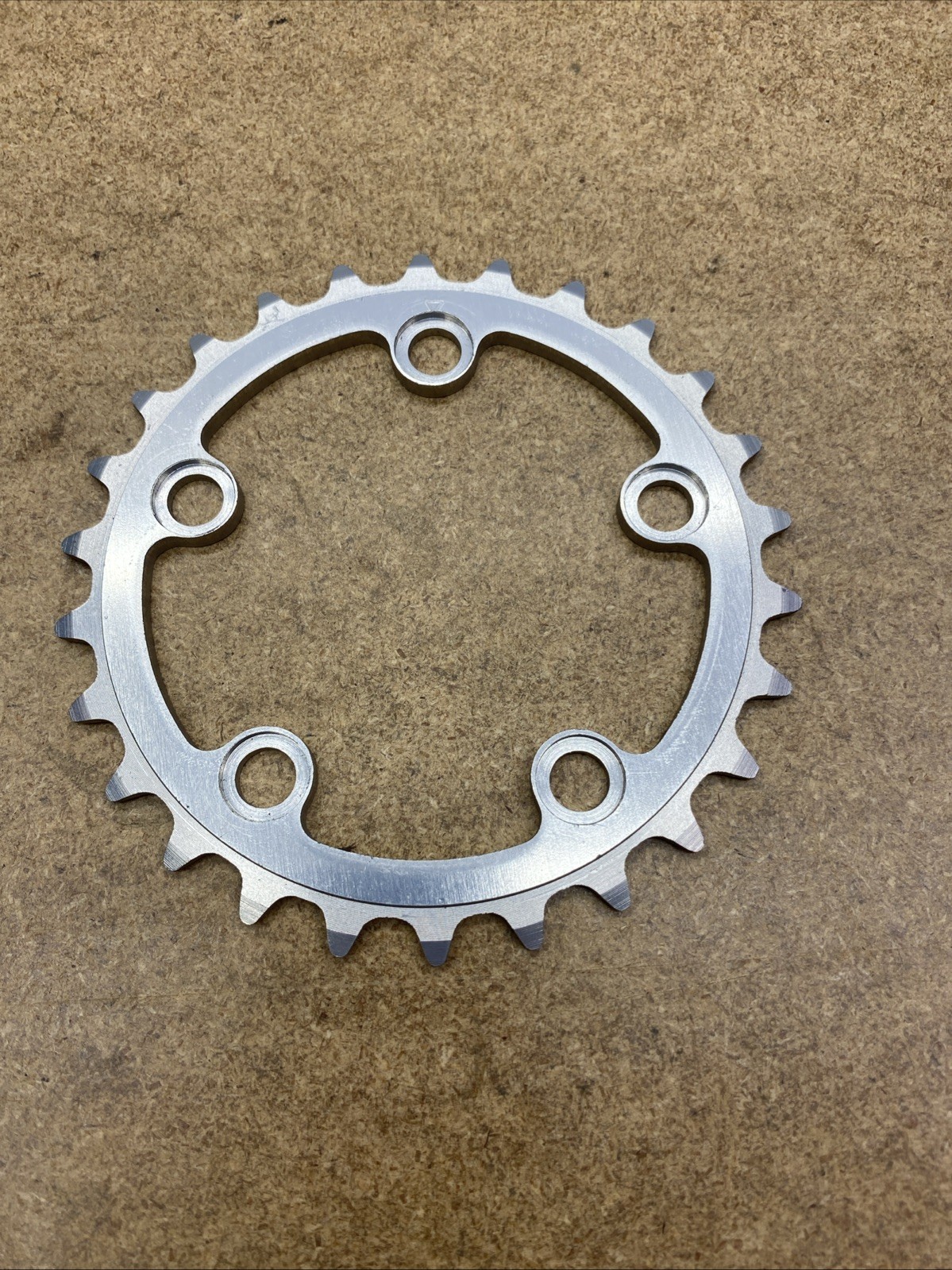 New 26T Chainring 74mm BCD Road Touring Mountain Bike Silver Alloy, 5-Bolt