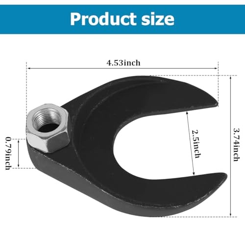Car 63mm Inner CV Axle Puller Removal Tool with Nut, Vehicle Front Wheel 63MM