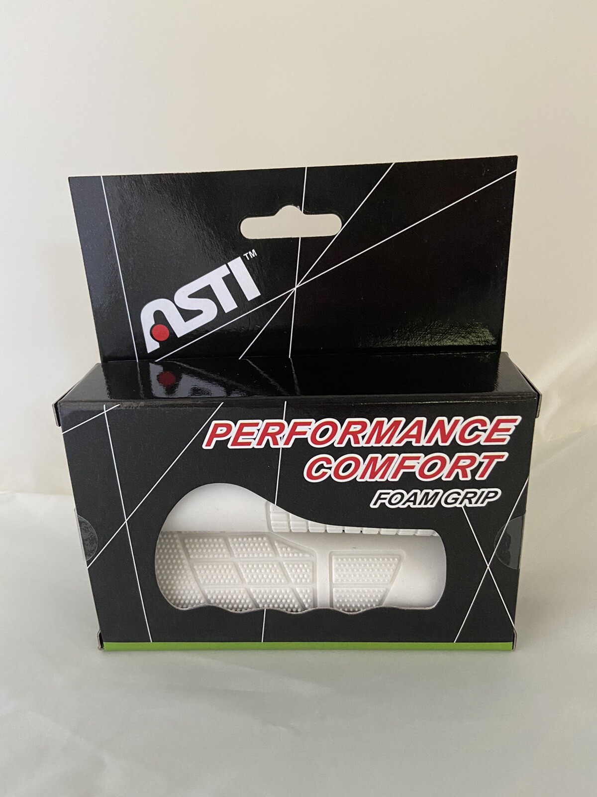 Asti Shorex Ergon Ergonomic lockon Comfort BW MTB BMX Bike Handlebar Grips White