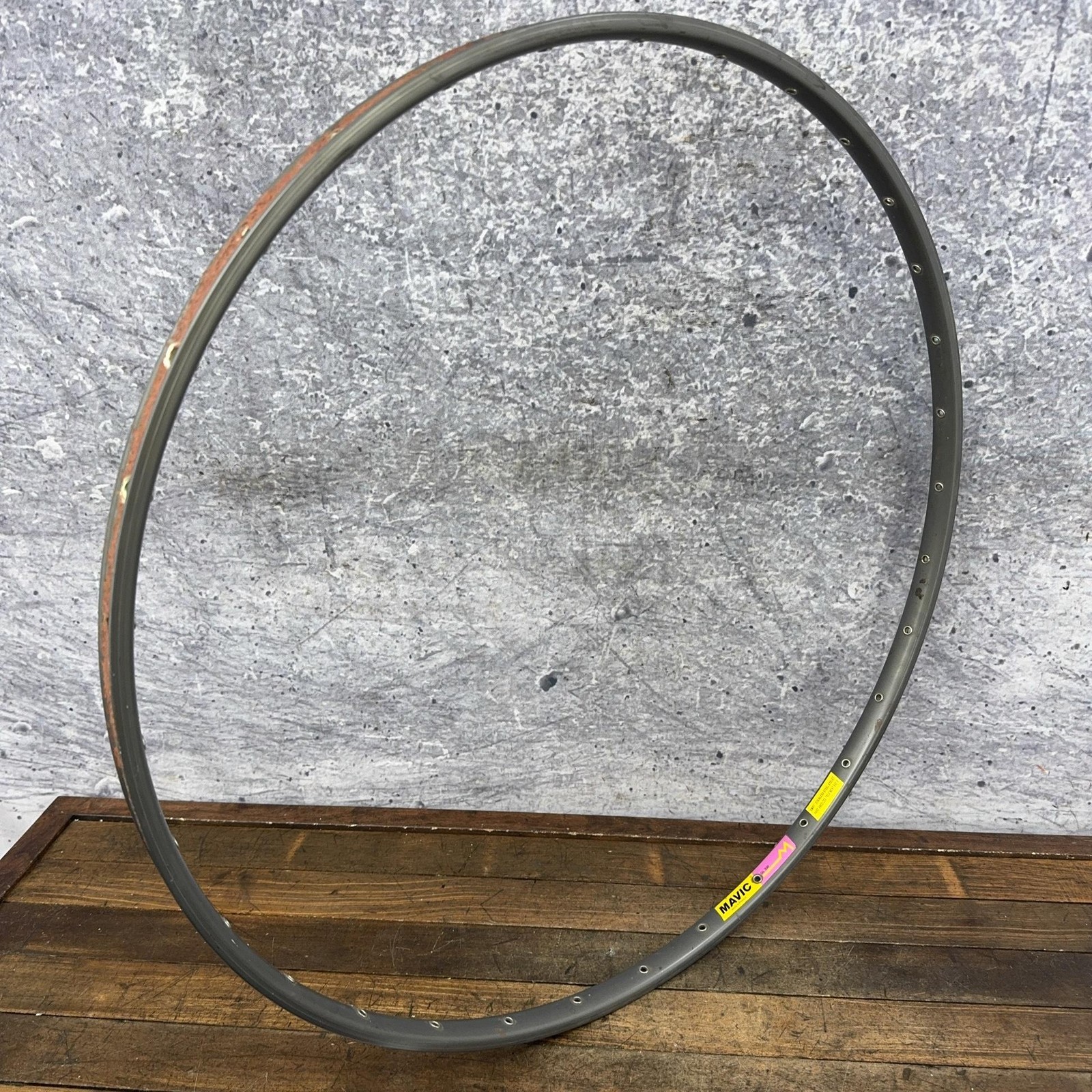 Vintage Mavic GL 330 700c TUBULAR Rim 32H Gray Presta Glue Sew Road Bike France