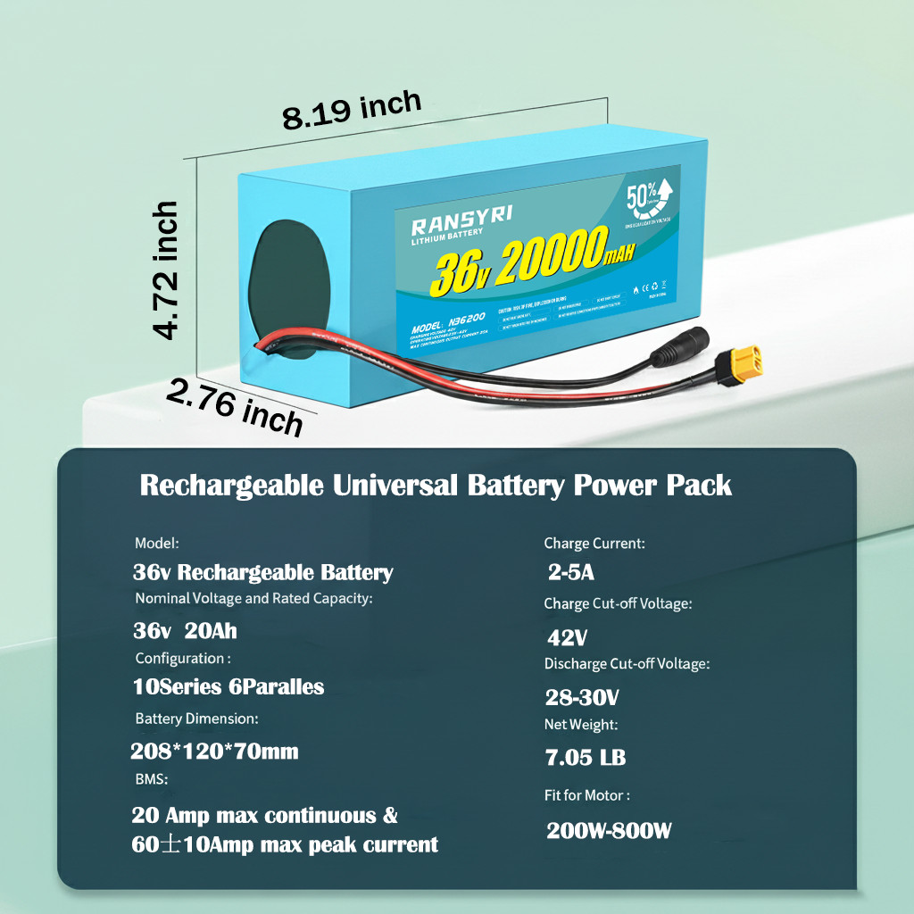 New 36V 20ah battery