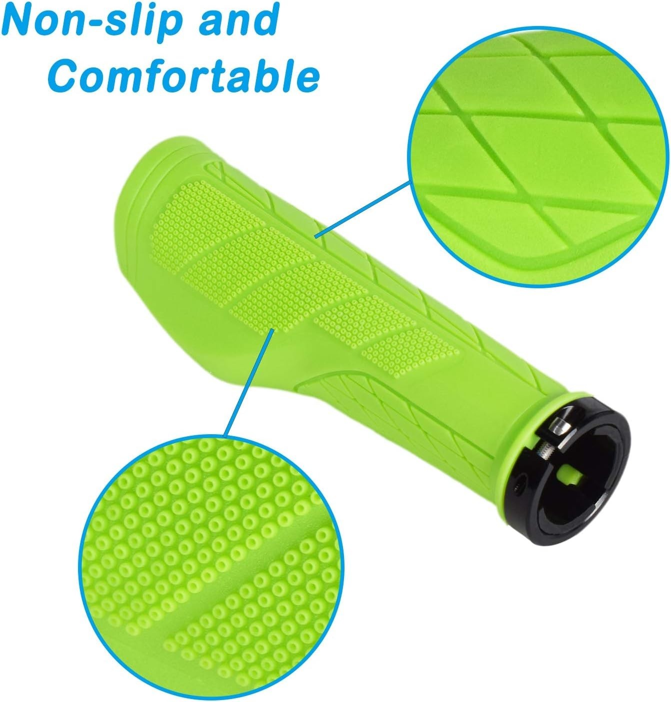 Easy Install MTB Grips, Ergonomic and Non-Slip for Enhanced Cycling Experience