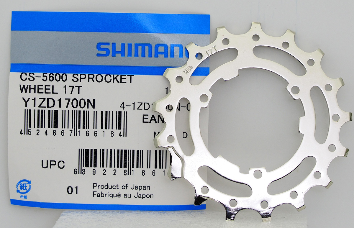Shimano 105 CS-5600/5700 17T Sprocket Wheel Cog For 12T Top Gear