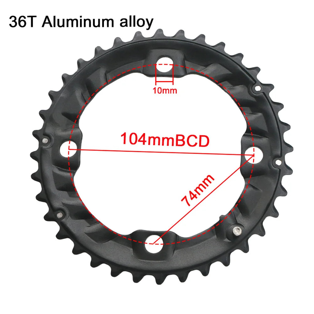MTB Bicycle Chainring 64BCD 104BCD Double Chainwheel 22T-38T Parts