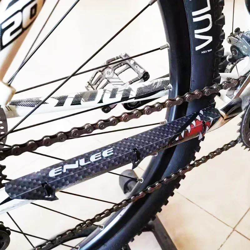 Carbon Fiber Bike Chain Stay Protector Frame Guard MTB Road Accessory