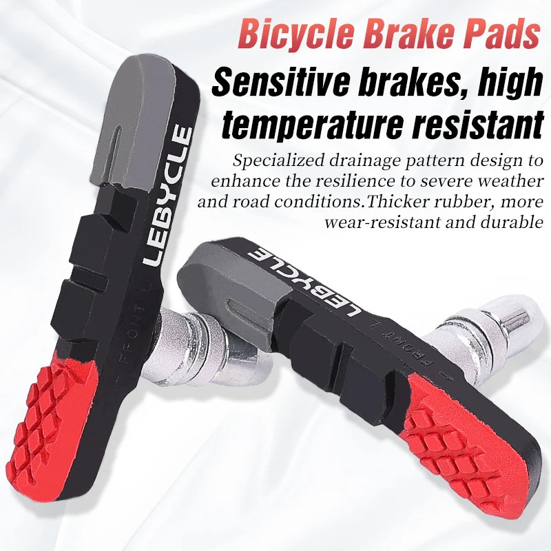 MTB Road Bicycle V-Brake Pads Bike Brake Shoes 70Mm 73Mm Threaded for Linear Pul