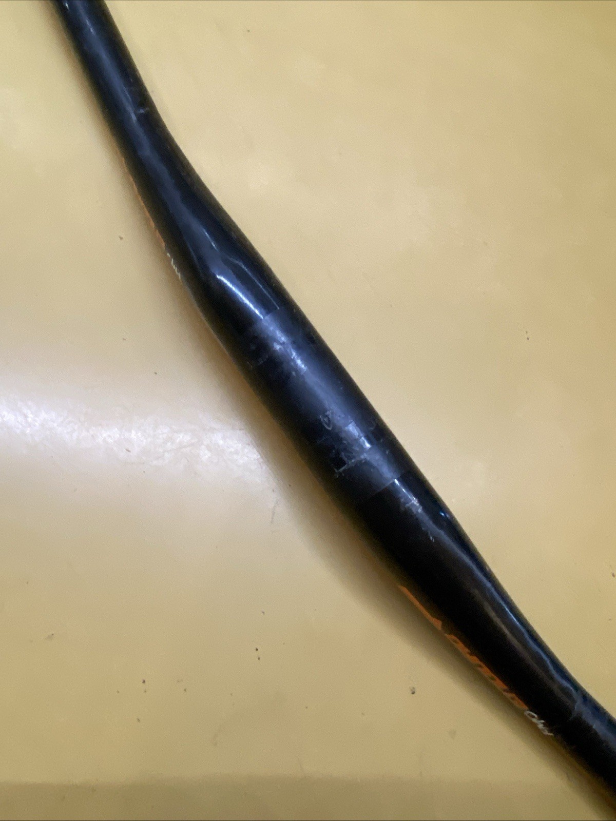 Black & Orange Deity FMO Enduro 600mm x 31.8mm x 20mm Riser Handlebar