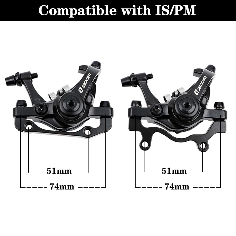 ZOOM DB-680 Double Piston Mechanical Disc Brake Caliper MTB BMX Bike Front/Rear