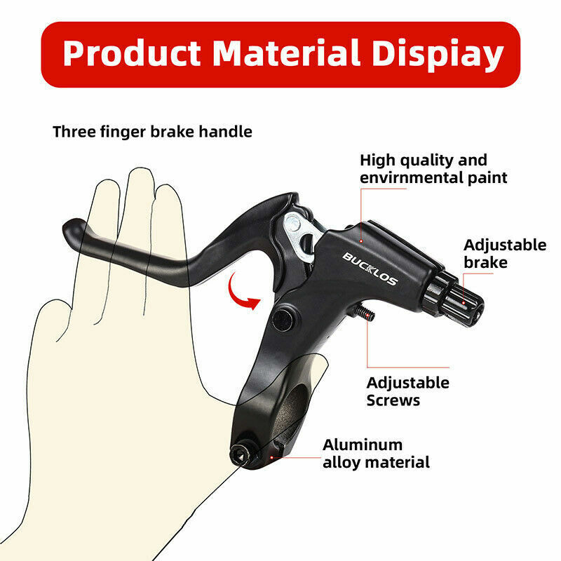 ZOOM Linear Pull Hydraulic Disc Brake Caliper Front Rear Cable Housing Lever Set