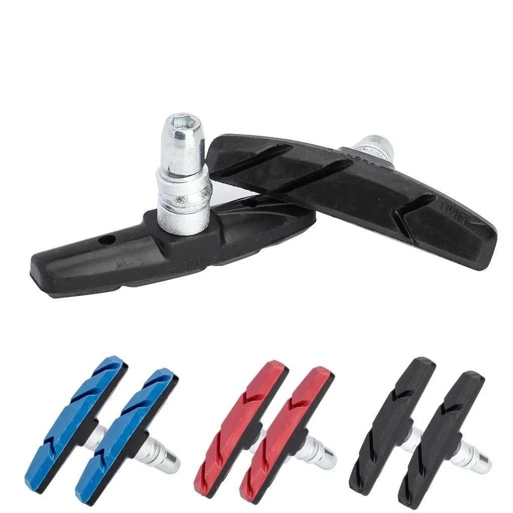 2/4/6PCS Mountain Bike BMX V Brake Blocks Rubber Bicycle Break Pad Shoes 3 Color