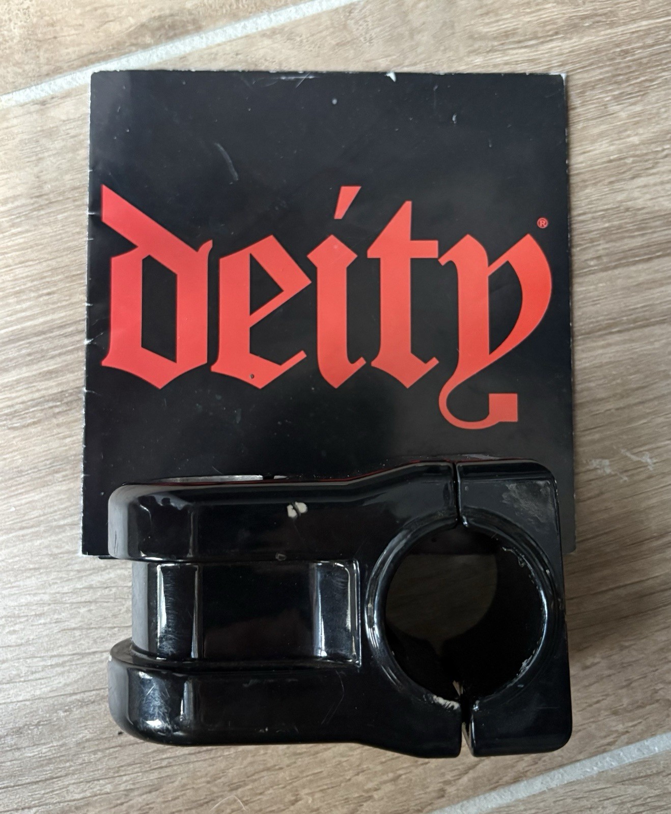 Black Deity 31.8 stem 50mm vintage part over 20 years old with OG 2005 catalog!