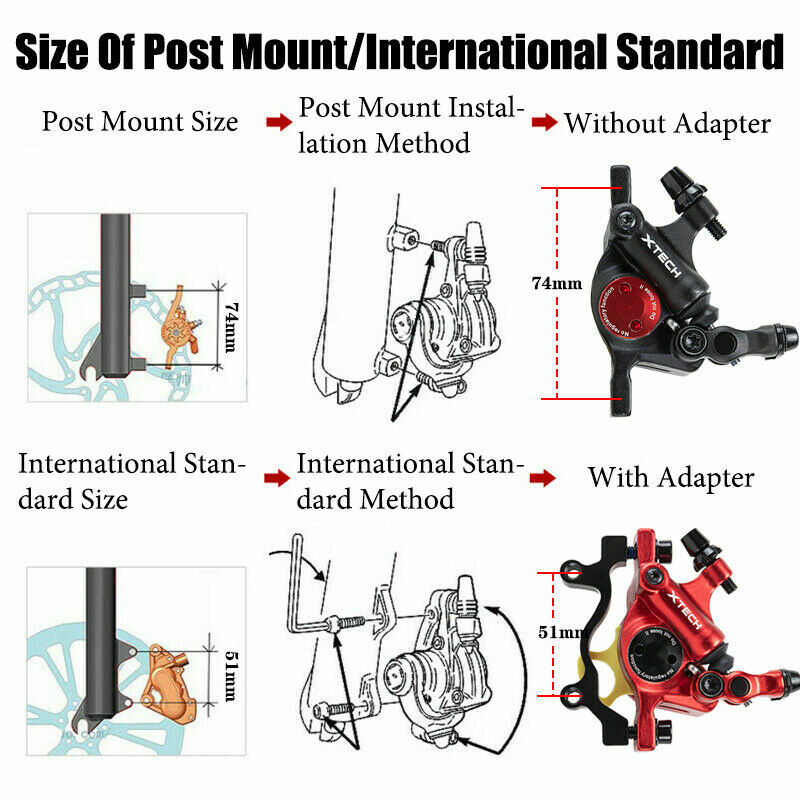 Line Pulling Hydraulic Disc Brake Caliper Mountain Bike 160/180/203mm G3 Rotors