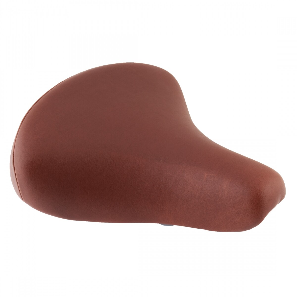 Pure Cycles City Comfy Saddle – Brown Steel Rails PVC Cover Unisex