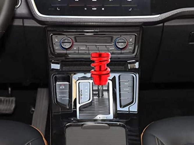 Spring Shifter Knob – Aluminium Alloy Gear Stick Head – Manual – Red & Red