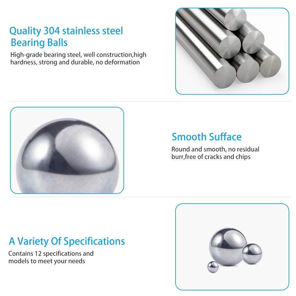Versatile 620PC Precision Bearing Ball Kit – 1-8mm Stainless Steel Balls