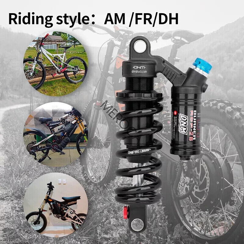 DNM Rear Shock MTB Bicycle Coil Shock Suspension 190/200/210/220/230/240/265mm