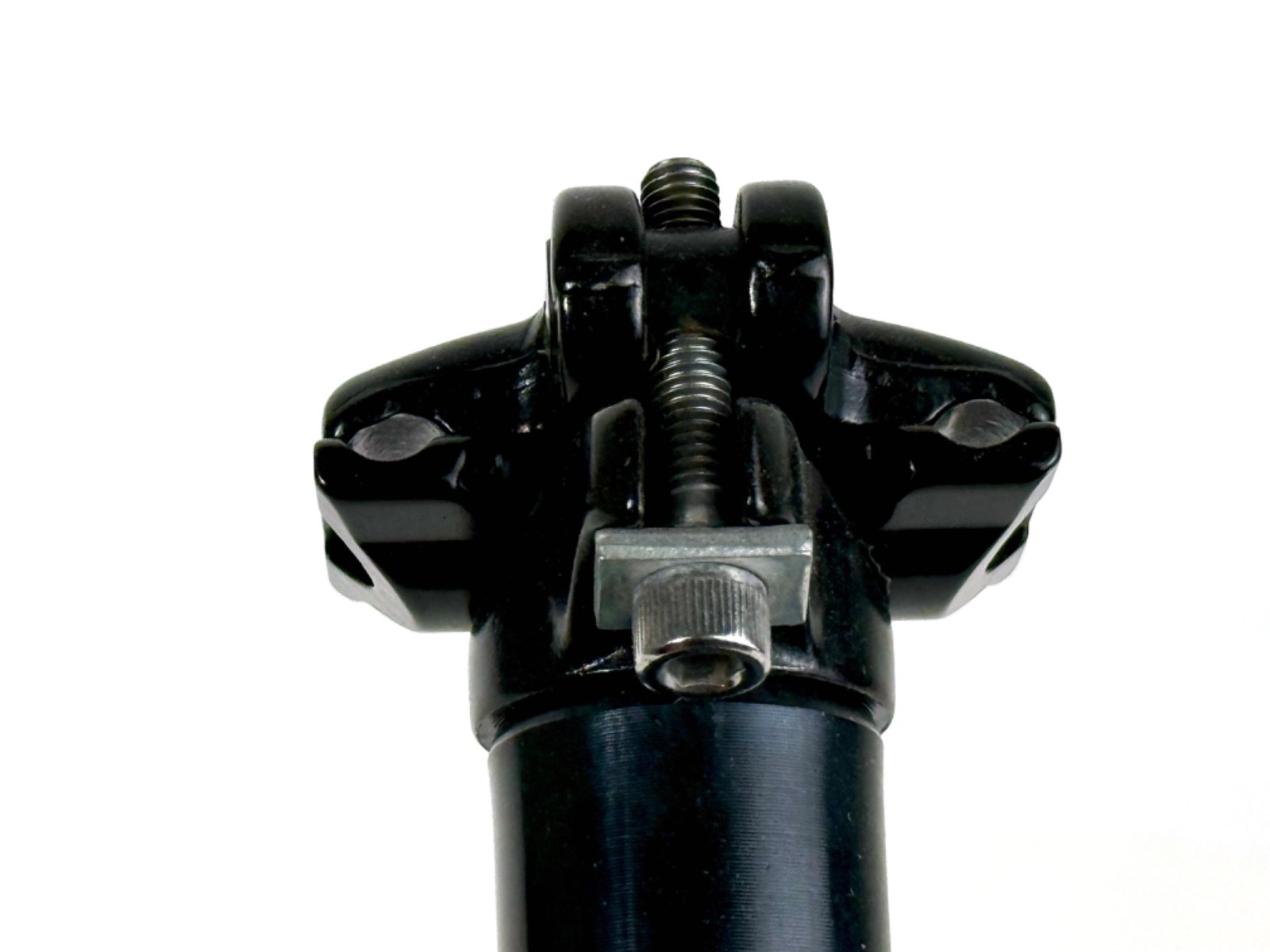 Kalloy Seatpost 28.6mm 400mm Zero Setback Black 2-Bolt Mountain Bike MTB Bicycle