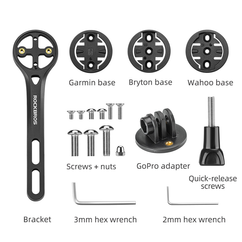 ROCKBROS Speedometer Extention Bracket Carbon Fiber Go Pro Action Camera Bracket