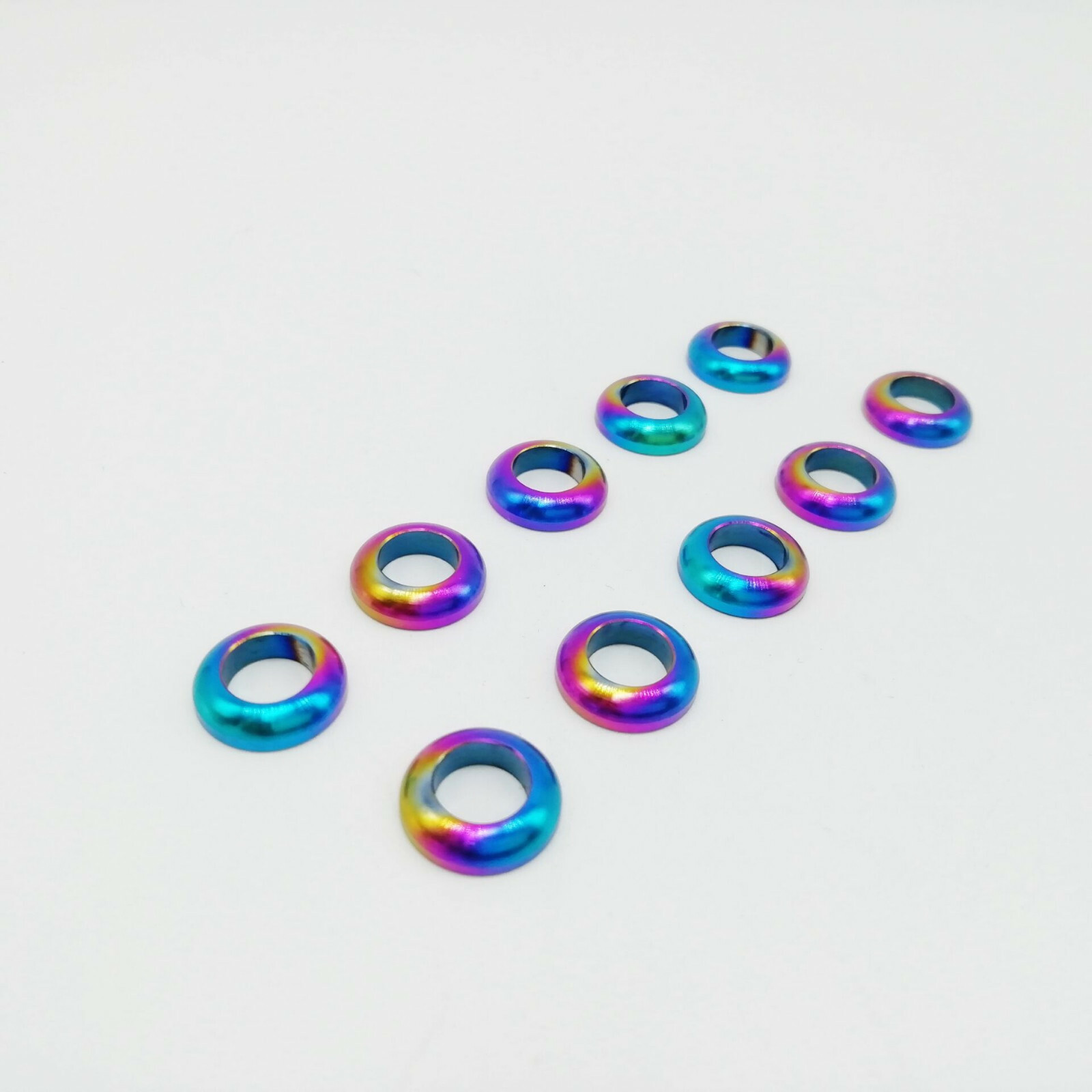Titanium Alloy Ti M6 Convex Gaskets Washer Shim Pad For Bicycle Brake