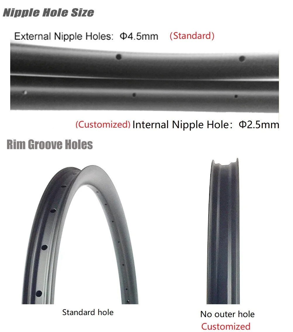 27.5er(650B) XC MTB Bike Carbon Rims Hookless Tubeless UD 3K 12K Wheel 32 Holes