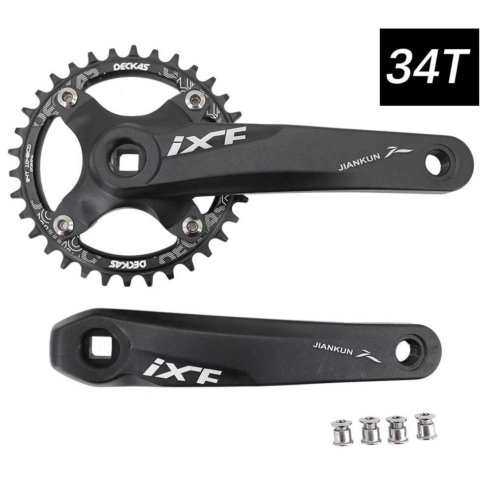 MTB Square Taper Crankset 104BCD Chainring 170mm/175mm, 30T-42T, 1x/2x/3x Speed