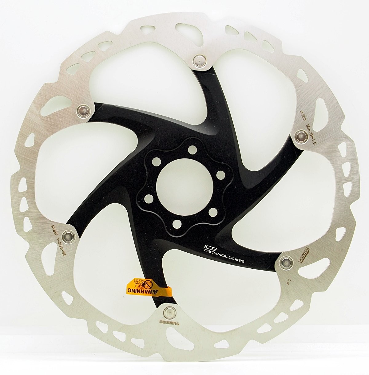 New Shimano Deore XT SM-RT86-L Ice-Tec 6 Bolt Rotor 203mm, New In Box