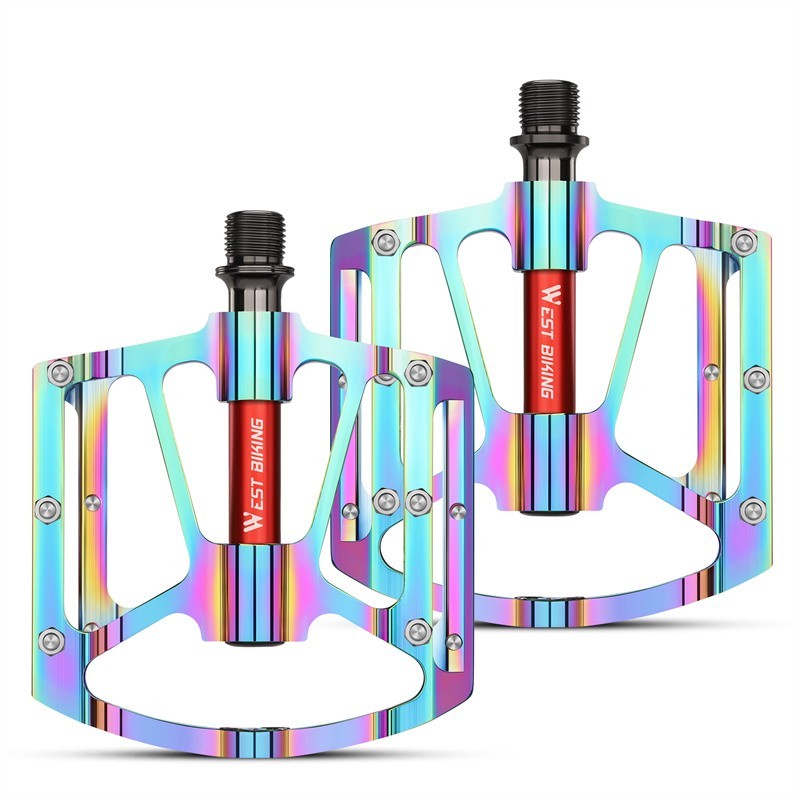 WEST BIKING 3 Sealed Bearing 9/16″ Bicycle Pedals Cycling Bike Pedals Colorful