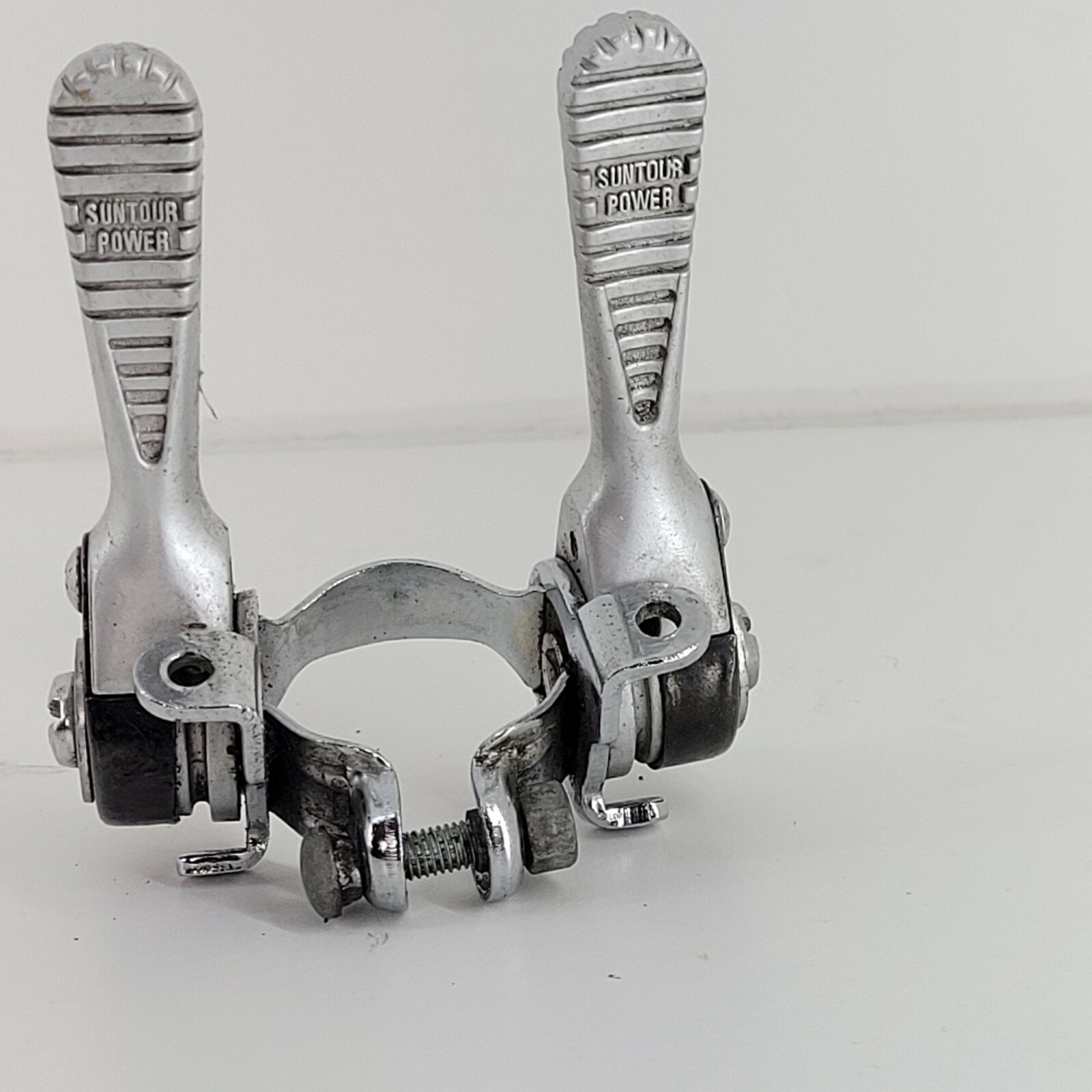 Suntour Power Shifters Downtube Ratchet 1980 Silver