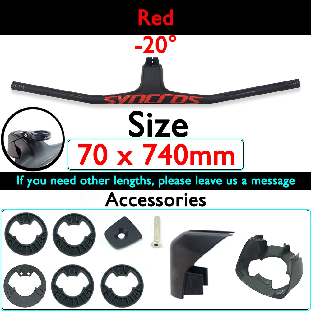 740mm Full Carbon MTB Bicycle Integrated Handlebar with Stem FRASER IC SL WC