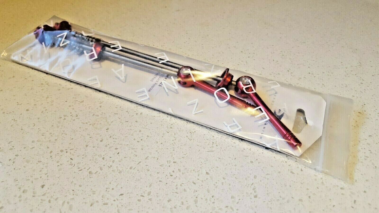 SKEWERS, Titanium & Alloy, «AEROZINE» 45 g, a pair, Quality, Strong & Red Anod.