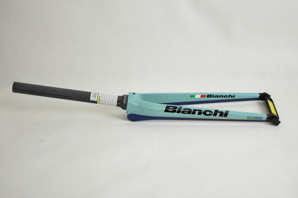 BIANCHI carbon fork !! celeste ! 375g ! tapered ! 700c !! NEVER USED – new !