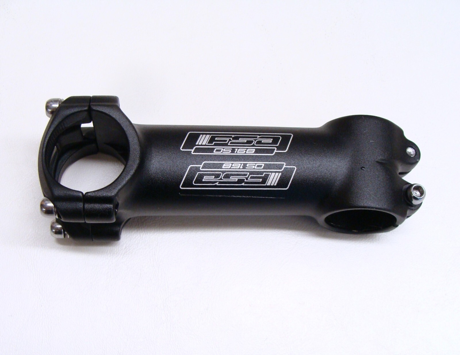 ~ Nice FSA OS 168 Threadless Alloy Bicycle Stem 110mm 31.8 , +/- 6° Black ~