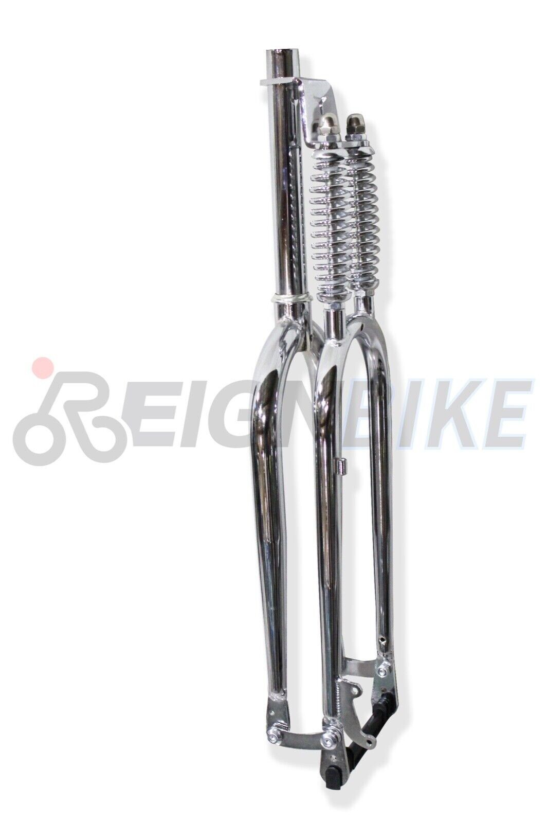 1-1/8″ Chrome Bicycle Fork 26″ x 4″ Dual Springer Classic Disc Brake Fat Bike