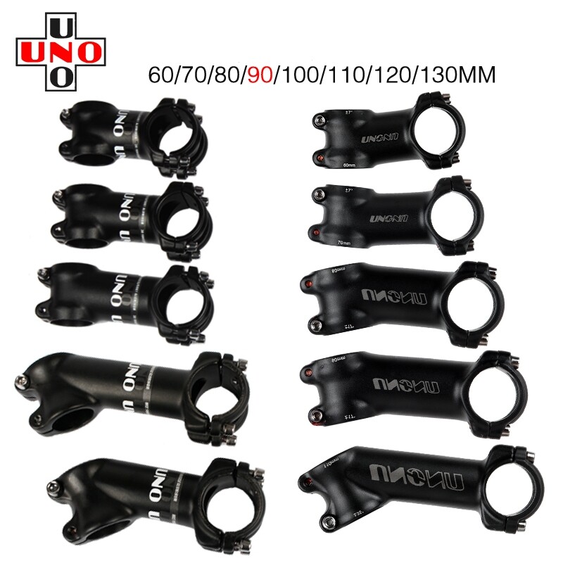 31.8mm Bike Stem ±7/17/35°UNO Al Alloy MTB Road Bike handlebar bar Stem 60-130mm