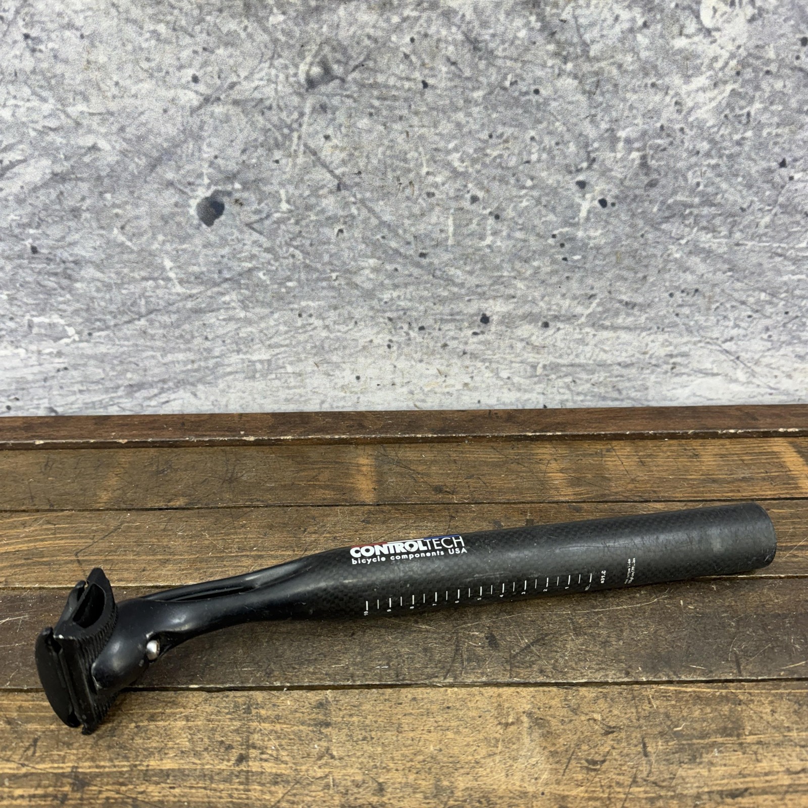 Control Tech Carbon Seatpost 31.6mm 13in Black USA Plain 225g Road MTB Bike