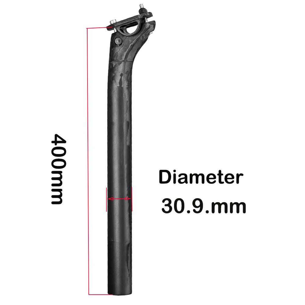 Elitaone Carbon Fiber Seatpost 27.2/30.9/31.6Mm Matte Black Offset 20Mm Lightwei