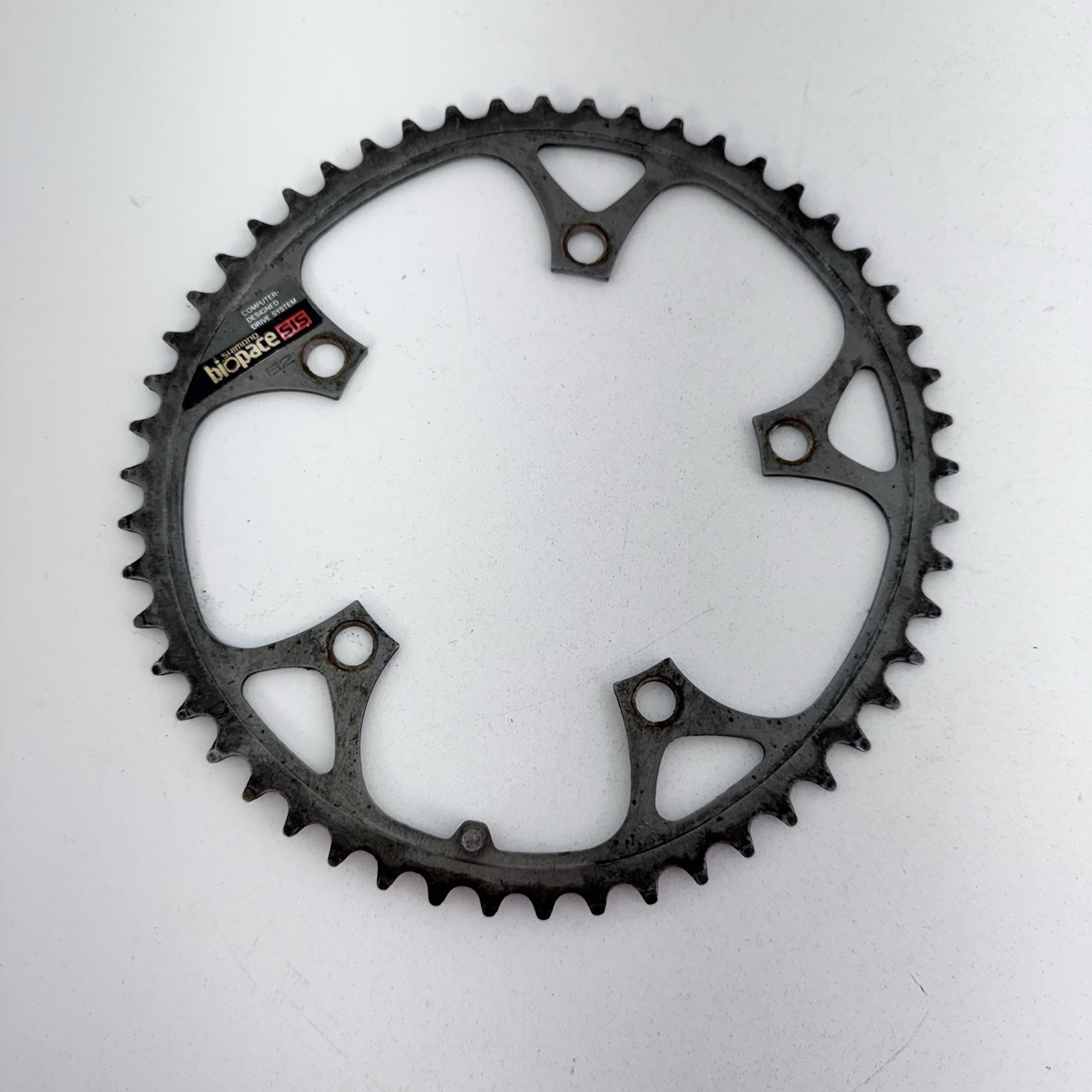 Vintage Shimano Biopace 52t Chainring 600 52 Tooth 130 BCD Silver Oval 80s A22