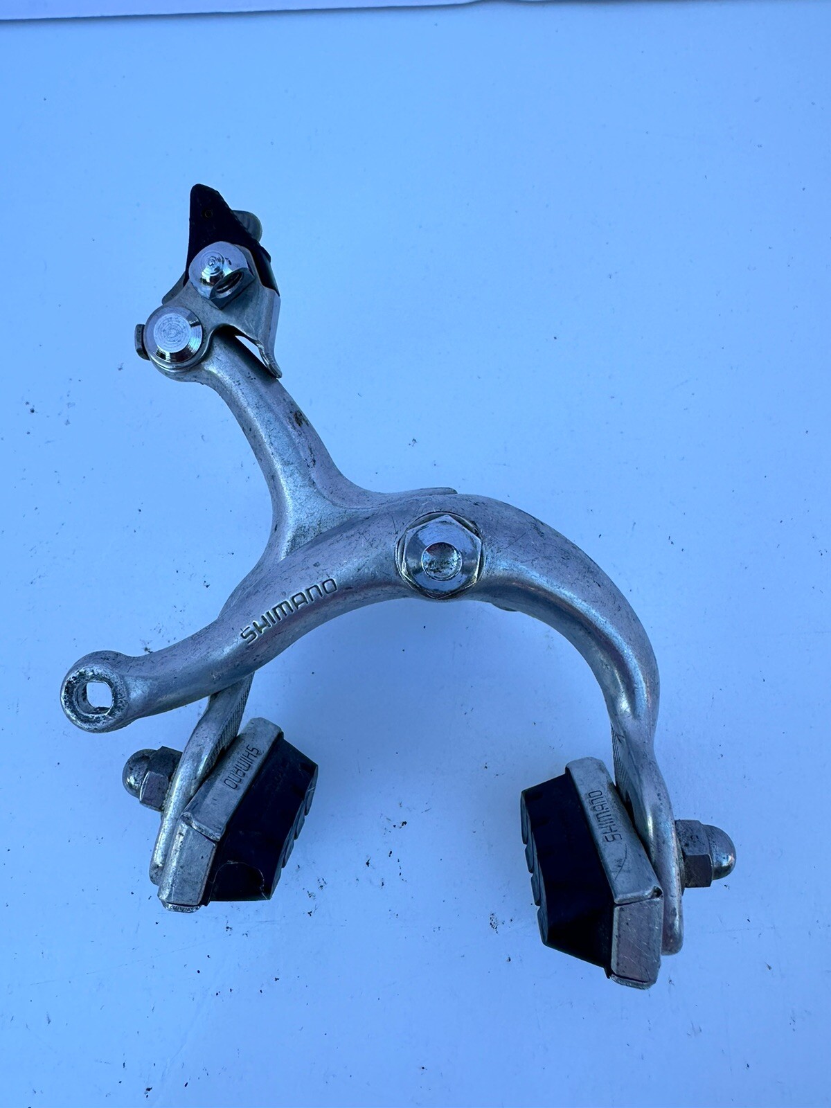 Vintage Shimano BR-Z57 Silver Aluminum Side Pull Road Bike Caliper Brake Set