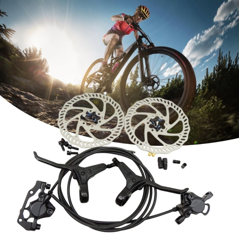 Durability Alloys Bike Hydraulic Brakes Front Rear Disc Set General Mtbs Road