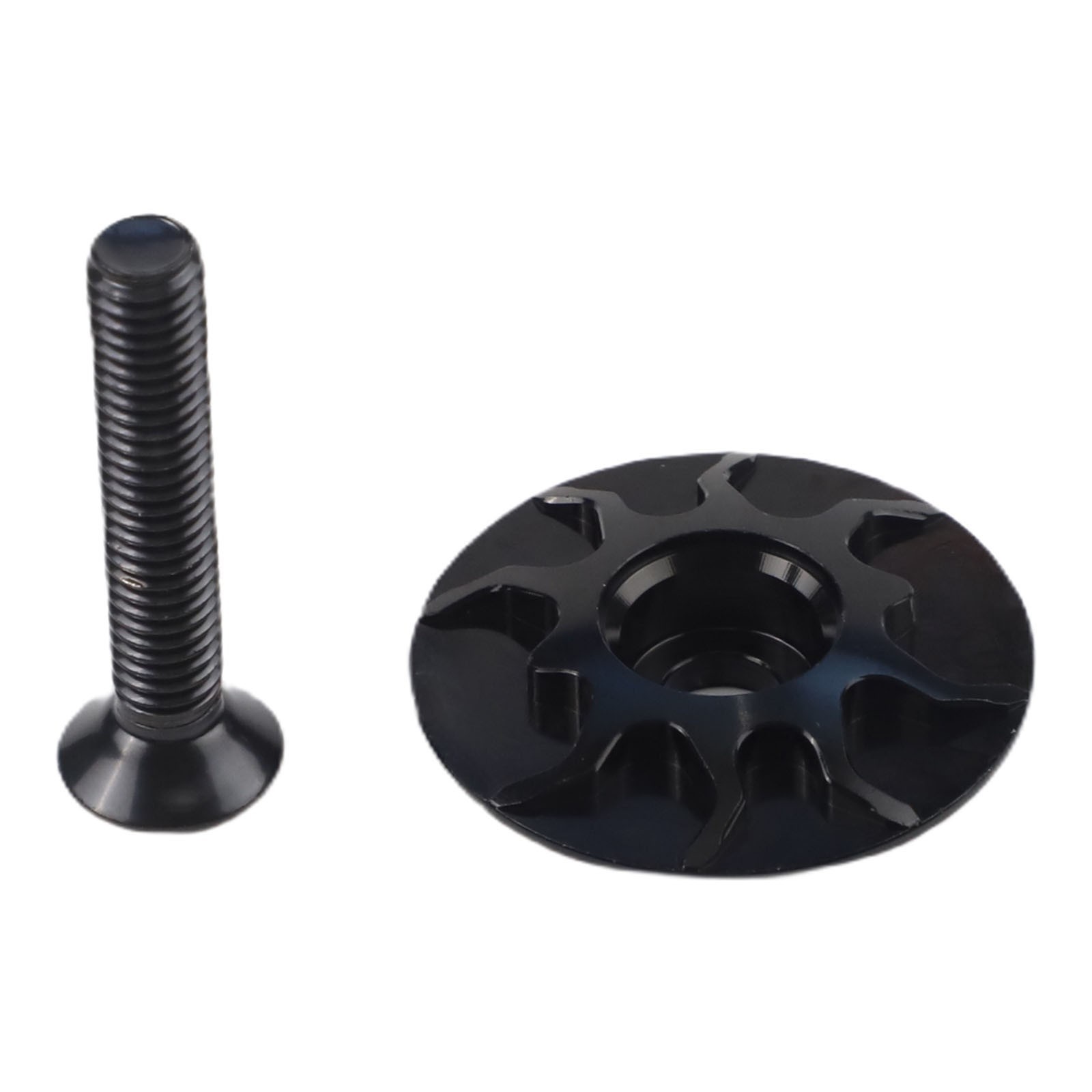 Aluminum Alloy Bike Headset Top Cap with Stainless Steel Bolt for Various Bikes