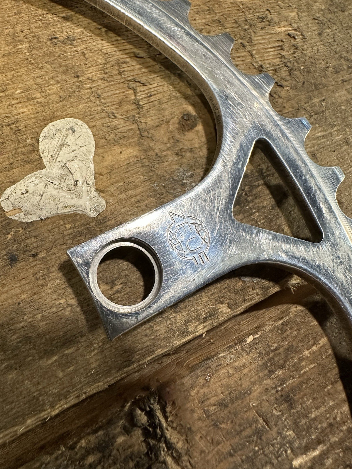 ZEUS 54 tooth 119mm bcd Chainring. Time Trail BIG RING Vintage Zeus 2000