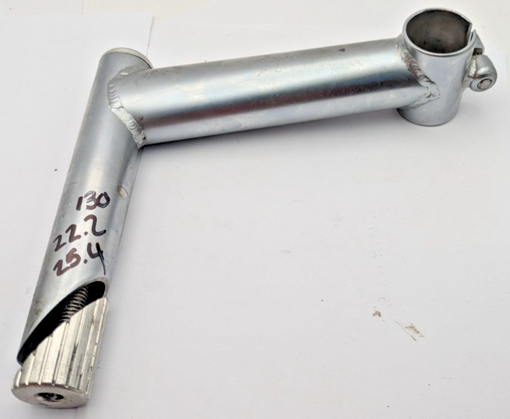 NITTO RITCHEY FORCE 22.2 QUILL STEM 25.4 CLAMP 130MM REACH SILVER CHROMOLY CRMO