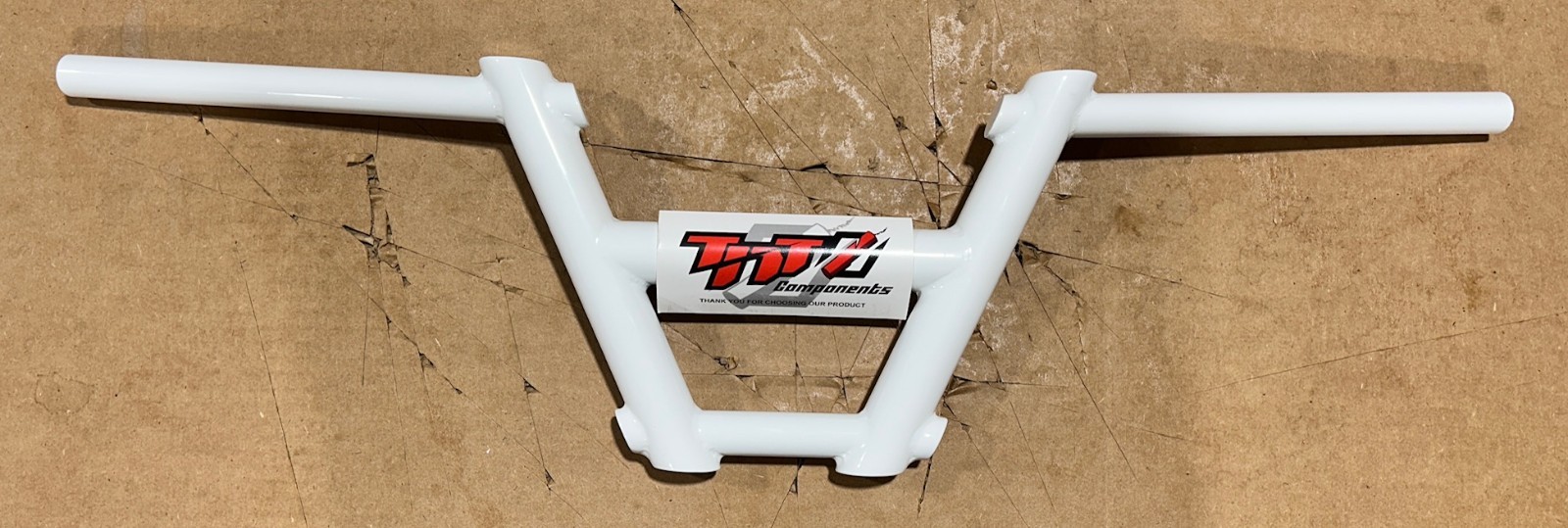 BMX – TNT BICYCLES 6 PIECE HANDLEBAR (7″ RISE) – WHITE (DISCOUNTED – SALE ITEM)